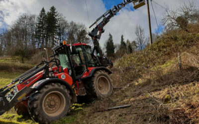 Team econtech – Freileitungsbau im Einsatz