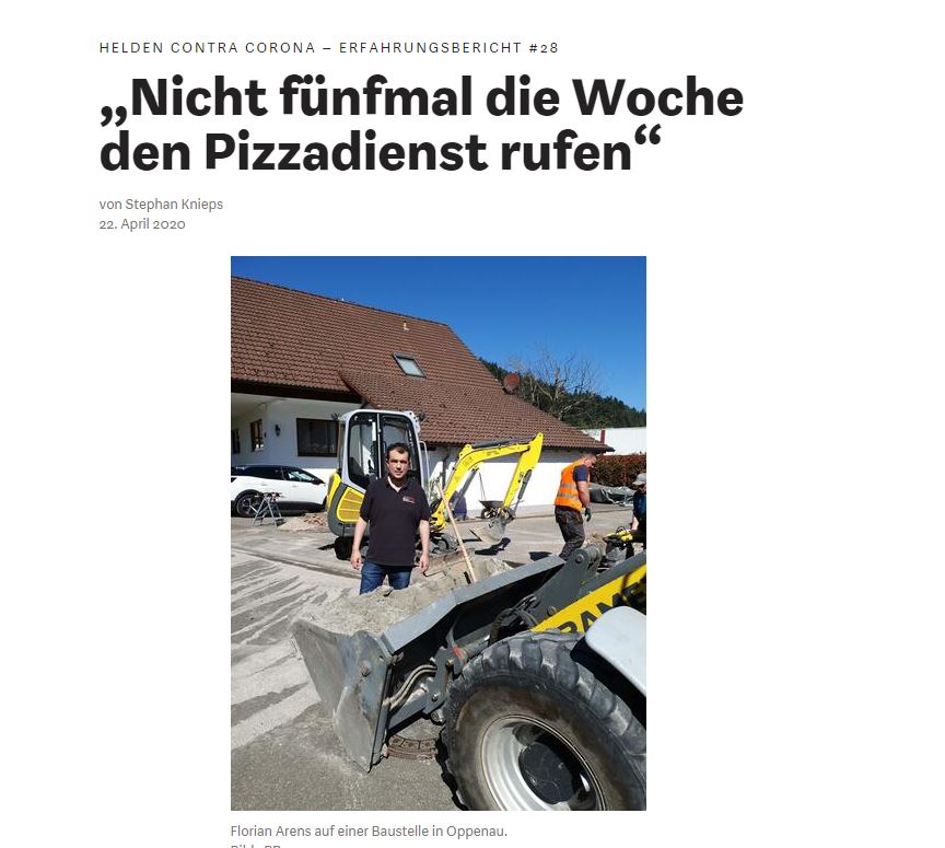 Baustelle im Schwarzwald bei der Legung von Glasfaserkabel