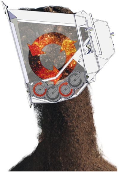 Schaubild optimierter Materialdurchsatz der Terra-Star Schaufelseparatoren